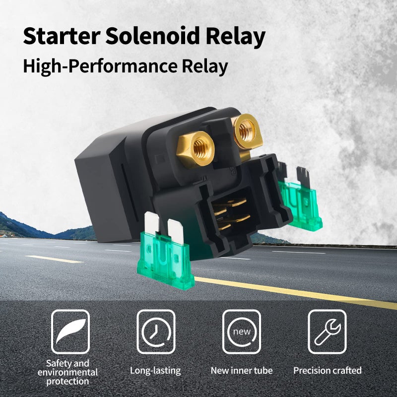 XuLong Starter Solenoid Relay Atv Compatible With Yamaha Yfm350A Yfm 350 400 450 660 Grizzly Big Bear Kodiak Wolverine Rhino Raptor Bruin 2000 2001 2002 2003 2004 2005 2006 2007 2008 2009 - Image 4